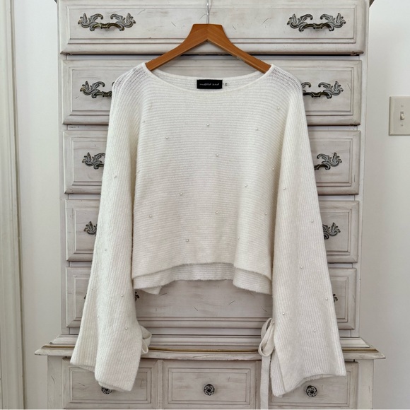 Vici Cream Pearl Sweater - Picture 1 of 4